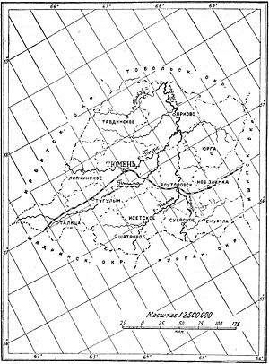 Тюменский округ, карта