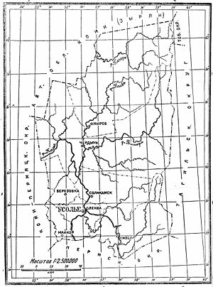 Верхне-Камский округ на карте
