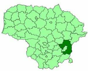 Вильнюсский район на карте