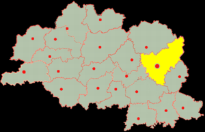 Витебский район на карте