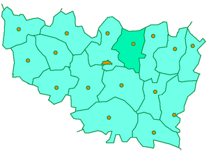 Камешковский район на карте