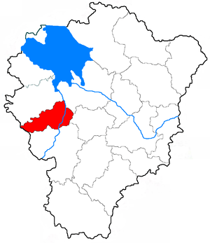 Мышкинский муниципальный район на карте