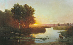 Атрыганьев Н.А. Вид на реку Остер в Могилевской губернии. 1885
