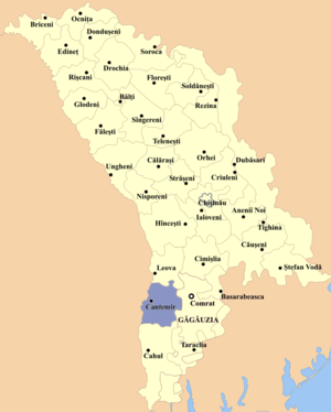 Кантемирский район на карте