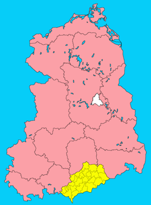 Округ Карл-Маркс-Штадт на карте