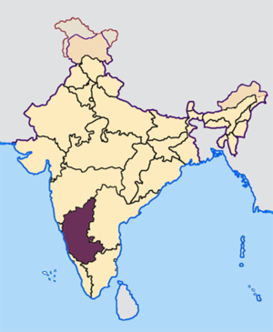 Карнатака на карте