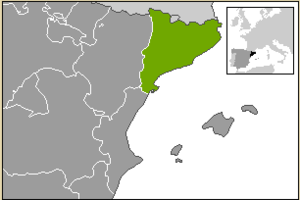 Каталония на карте