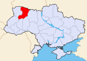 Ровенская область на карте