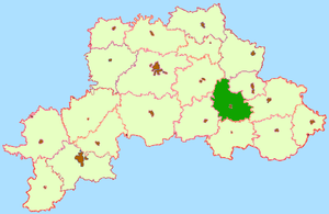 Чериковский район на карте