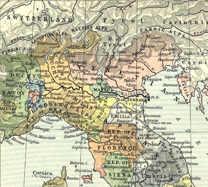 Северная Италия в 1494 году