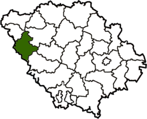 Оржицкий район на карте