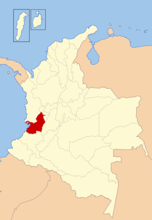 Валье-дель-Каука, карта
