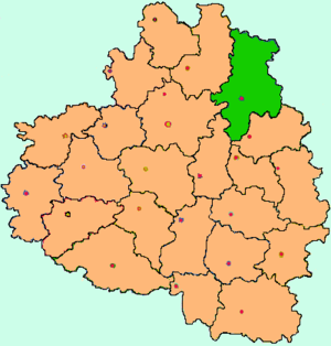 Венёвский район на карте