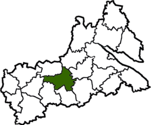 Звенигородский район на карте