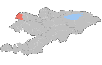 Кара-Бууринский район на карте