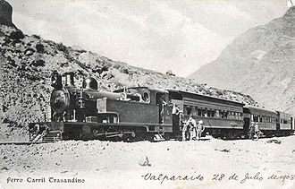 Поезд Трансандинской дороги. 1908 г.