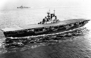 USS Wasp (CV-7), entering Hampton Roads