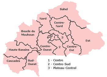 Области Буркина Фасо