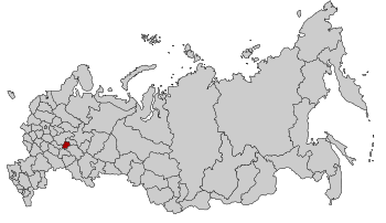 Чувашская Республика на карте России