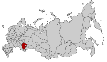Республика Башкортостан на карте России