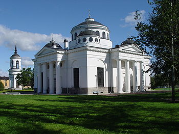 Вид на Софийский собор и колокольню с юго-запада