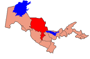 Навоийская область на карте