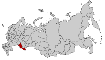 Оренбургская область на карте России