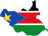 Флаг-карта Южного Судана