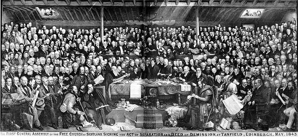 Основание Свободной церкви Шотландии. Дэвид Октавиус Хилл (1866)