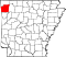 Map of Arkansas highlighting Washington County.svg