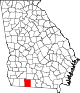 Округ Томас на карте штата.