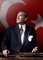 Mustafa Kemal Ataturk before adressing the Turkish Parliament.jpg
