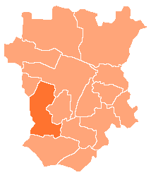 Ачхой-Мартановский район на карте