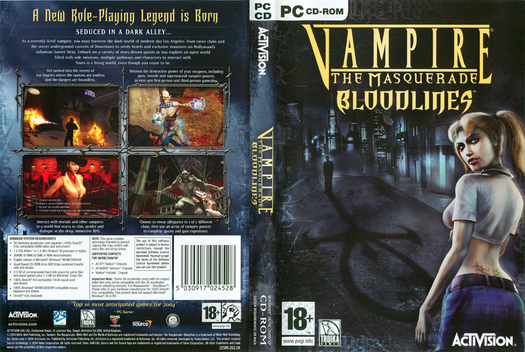 Vampire: The Masquerade - Bloodlines (2004) - MobyGames