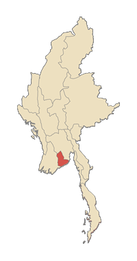 Рангун (Янгон) на карте