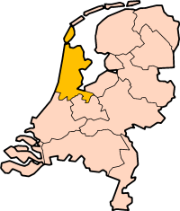 Северная Голландия на карте