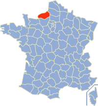 Департамент Сена Приморская на карте Франции