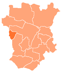 Сунженский район (чеч. Соьлжан кIошта) на карте