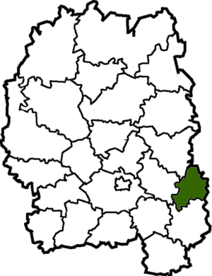 Брусиловский район на карте