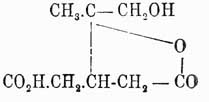 Кроме того, получается также непредельная кислота состава терпениловой, которой приписывают строение: