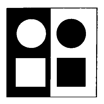 Размеры белого круга и белого квадрата кажутся большими, чем размеры чёрного круга и чёрного квадрата; в действительности они одинаковы.