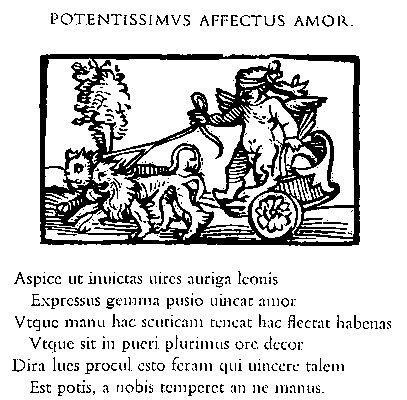 «Любовь - властолюбивейшее чувство». Эмблема из книги А.Альчати «Emblematum liber». 1531.
