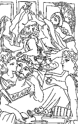 П. Пикассо. Иллюстрация к «Лисистрате» Аристофана. Тушь, перо. 1934.