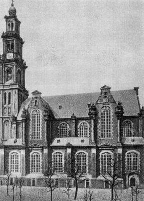 Амстердам. Западная церковь (Вестеркерк). 1620 — 38. Архитектор Х. Де Кейсер.