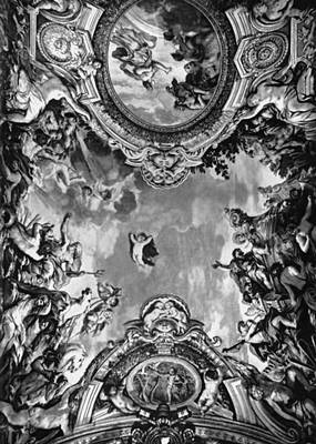 Пьетро да Кортона. «Сцены из жизни Энея». Роспись плафона Палаццо Памфили в Риме. 1651—54.