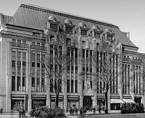 Й. М. Ольбрих. Универсальный магазин «Тиц» в Дюссельдорфе. 1908.