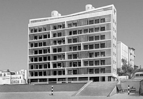 Р. А. Сичеро Буре. Жилой комплекс Рамбла-и-Гуайяки в Монтевидео. 1952.