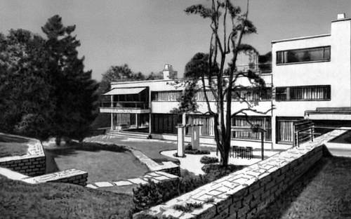 Дом Франка в Питсбурге (США). 1939 (совм. с М. Л. Брёйером).