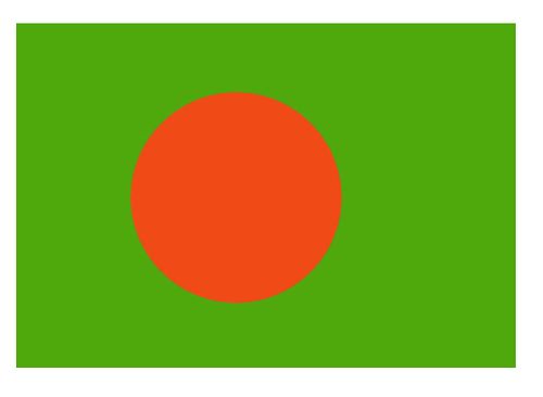 Флаг государственный. Бангладеш.