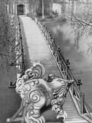 Ханой. Мост Солнечного луча на озере Возвращённого меча. Средние века.